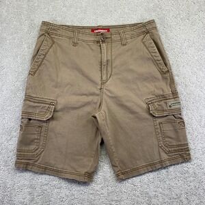 Unionbay Men's Cargo Shorts Size 34 Brown Outdoor Skate Grunge Workwear